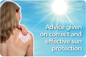 Advice given on correct and effective sun protection